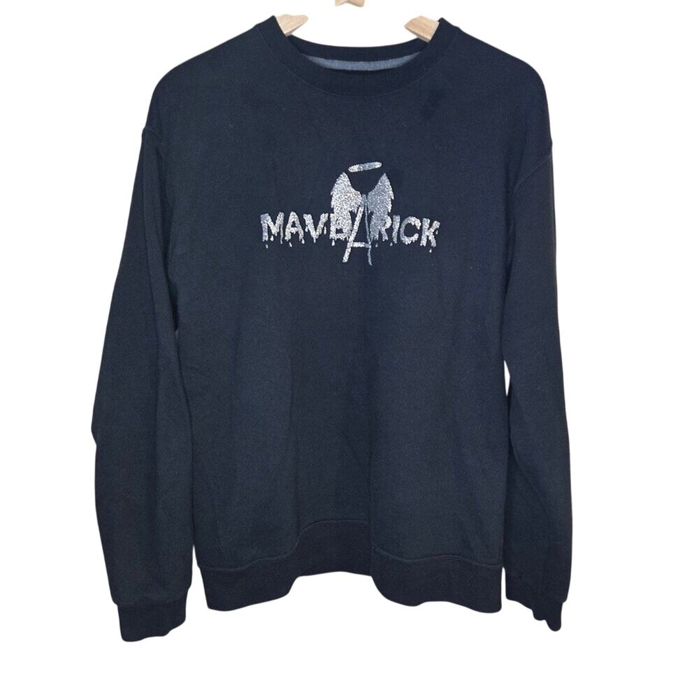 Athletic Works Medium Maverick Black/Silver Sweatshirt [0307]